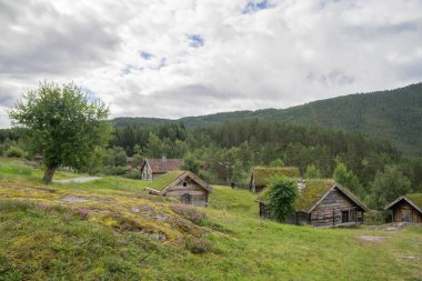 Norveç Halk mirası yaz ecomuseum içinde seyahat