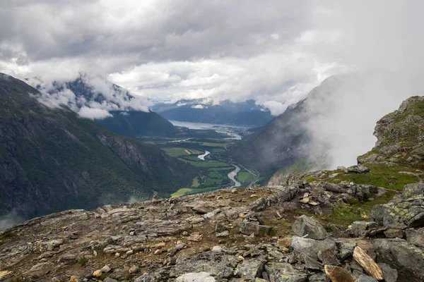 Природа Подорожей Скандинавських Гірських Пейзажах Туризм — стокове фото