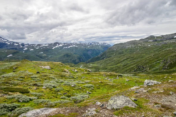 Senderismo Con Clima Dramático Reserva Natural Europa — Foto de Stock