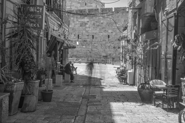 Turisme Jerusalem Israels Hovedstad Gadevandring - Stock-foto