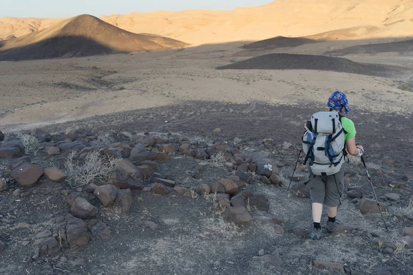 Senderismo Desierto Israel Negev Para Salud Diversión — Foto de Stock