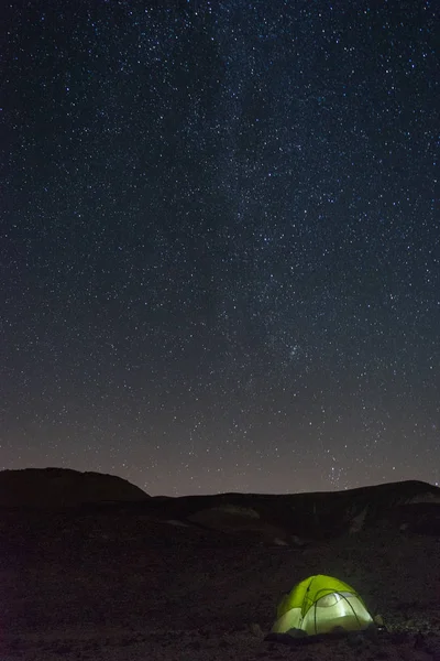 Voyage Dans Désert Israélien Randonnée Sous Les Étoiles — Photo