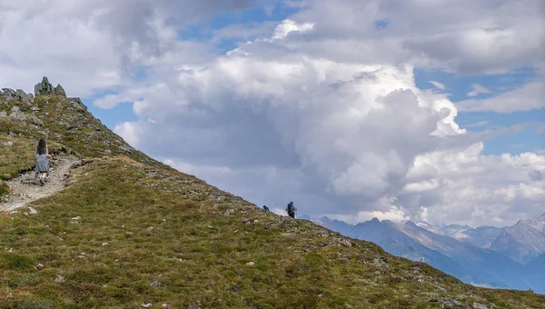 Vacaciones Extremas Alpes Senderismo Sendero Montaña — Foto de Stock
