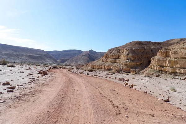 Desert Landscapes Hiking Israel Vacation — Stock Photo, Image