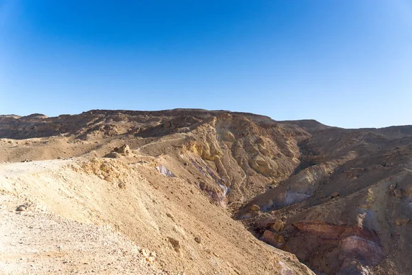 Pustynne Krajobrazy Turystyka Izraelu Wakacje — Zdjęcie stockowe