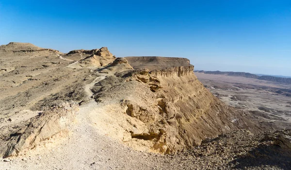 Desert Τοπία Και Πεζοπορία Στο Ισραήλ Διακοπές — Φωτογραφία Αρχείου