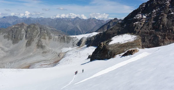 Trekking Alpino Austria Vista Vacaciones Extremas — Foto de Stock