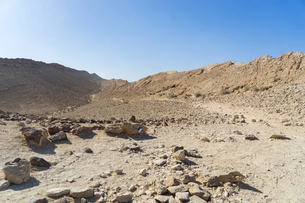 Desert landscapes in Israel travel adventure — Stock Photo, Image