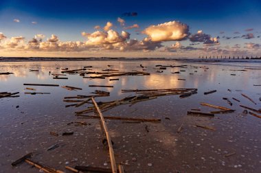 Derma günbatımı İsrail Akdeniz beach