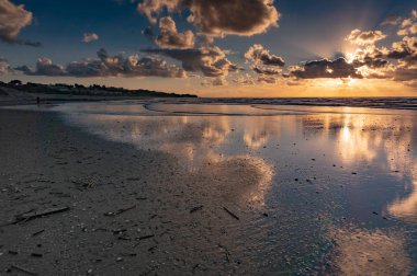 Derma günbatımı İsrail Akdeniz beach