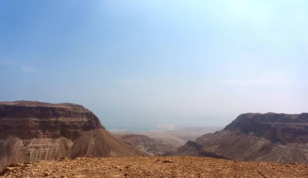 Voyage de vacances dans le désert en Israël du Moyen-Orient — Photo