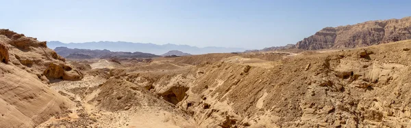 Podróż w parku Timna pustyni Arava Izrael — Zdjęcie stockowe