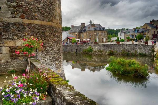 Fougères slott i Normandie turistattraktion — Stockfoto
