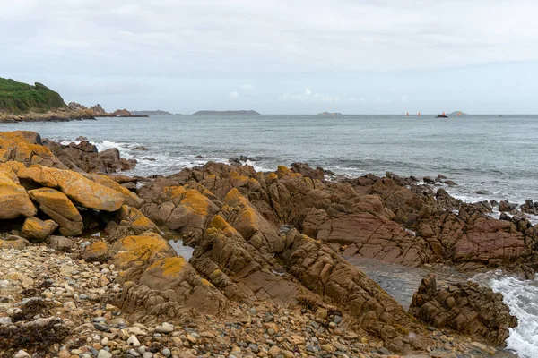 Rose Granit Bord Mer Bretagne Voyage Randonnée — Photo