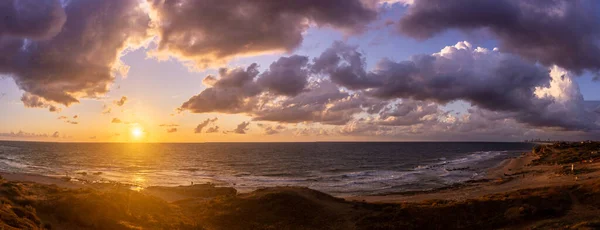 Sunset Dream Romantic Travel Seashore Israel — Stock Photo, Image