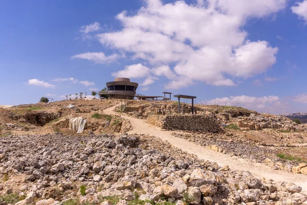 Βιβλικά Ερείπια Της Ιστορικής Πόλης Shiloh Στη Σαμαριά — Φωτογραφία Αρχείου