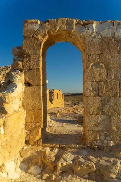 Vacanze Israele Rovine Storia Nel Parco Nazionale Del Deserto — Foto Stock