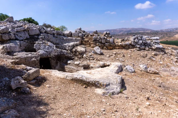 サマリアの歴史的な町の聖書のシャイロー遺跡 — ストック写真