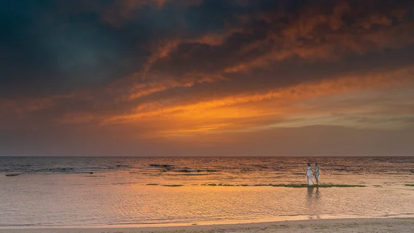 Romantic Colorful Silent Sunset Mediterranean Sea — Stock Photo, Image