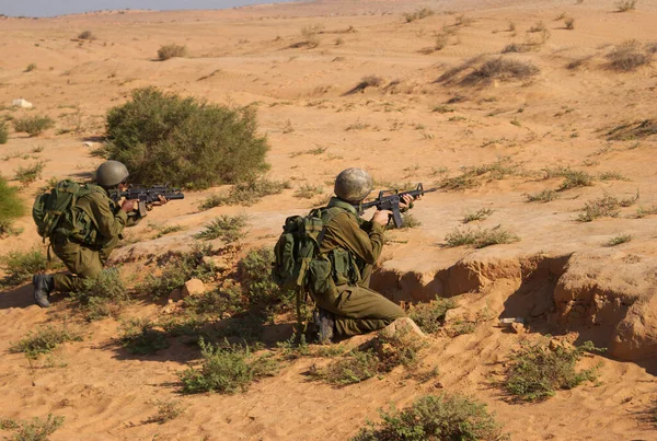 Israeli Soldiers Attack War Againist Terror — Stok Foto