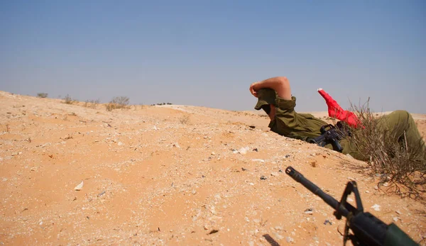 Israeli Soldiers Attack War Againist Terror — Stok Foto