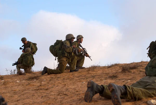 Israeli Soldaten Aanvallen Oorlog Tegen Terreur — Stockfoto