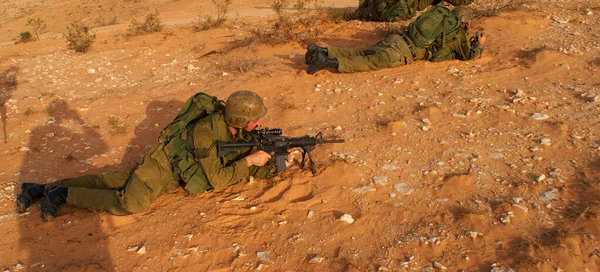 Israeli Soldiers Attack War Againist Terror — Stok Foto