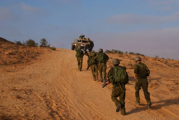 Israeli Soldiers Attack War Againist Terror — Stok Foto