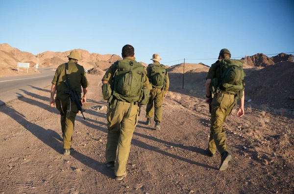 Israeli Army Patrol Middle East War — Stock Photo, Image