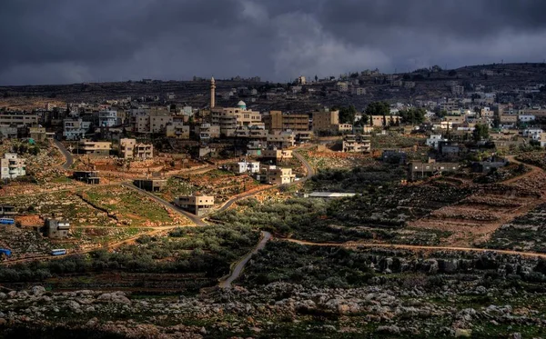 Wioska Palestyńska Zachodnim Brzegu — Zdjęcie stockowe