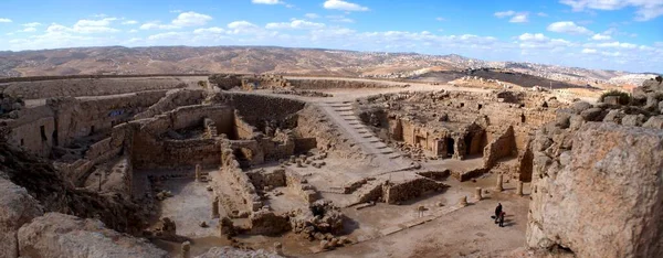 Herodion Slott Och Tempel Forntida Israel Panorama — Stockfoto