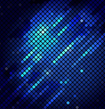 karanlık vektör arka plan üzerinde Neon soyut mozaik tasarımı