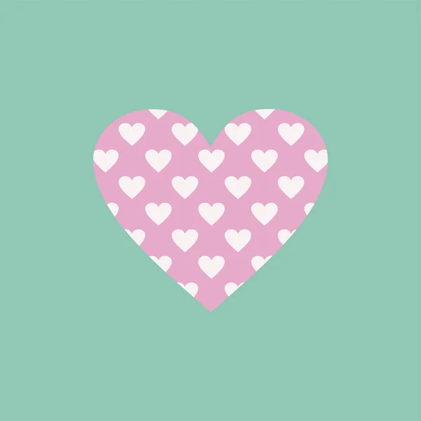 Happy Valentine Day Card Background Heart Illustration Vectorielle Pour Carte — Image vectorielle