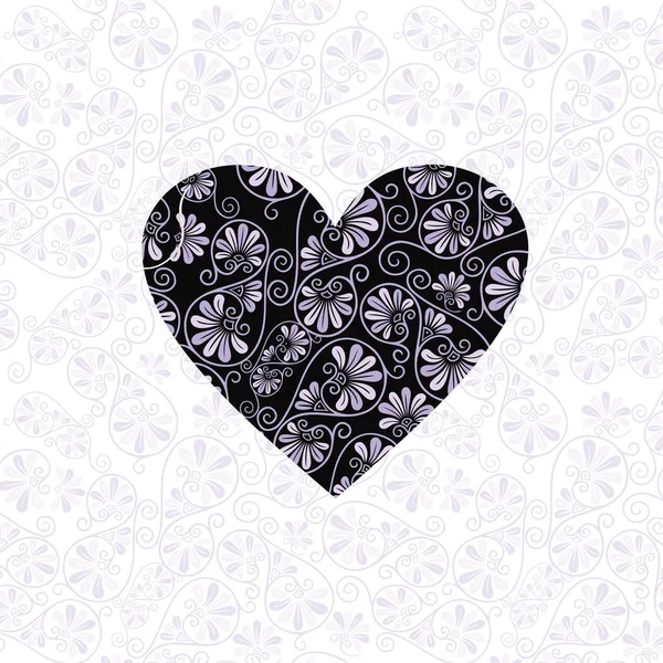Vecteur de forme cardiaque. Happy Valentine's day card background — Image vectorielle
