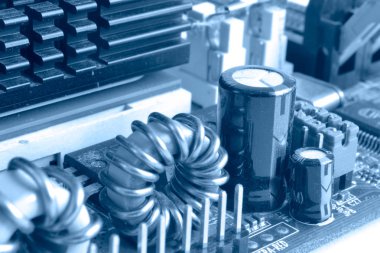 Soyut bilgisayar arka plan tonda, elektronik cihaz.