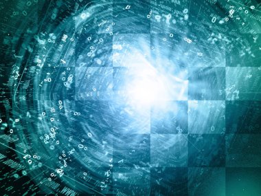 İletişim arka plan - basamak tünelde tonda.