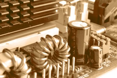 Soyut bilgisayar arka plan tonda, elektronik cihaz.