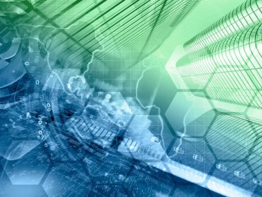 Arka dijital plan - basamak, harita ve Binalar, tonda.