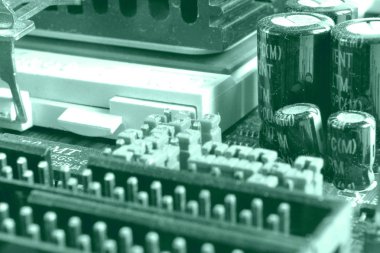 Soyut bilgisayar arka plan tonda, elektronik cihaz.