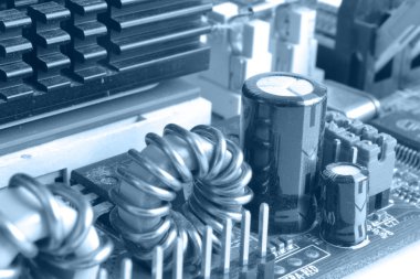 Soyut bilgisayar arka plan tonda, elektronik cihaz.