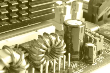 Soyut bilgisayar arka plan tonda, elektronik cihaz.