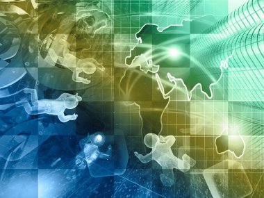 -Ağ posta işaretleri ve tonda dijital arka plan üzerinde mans.