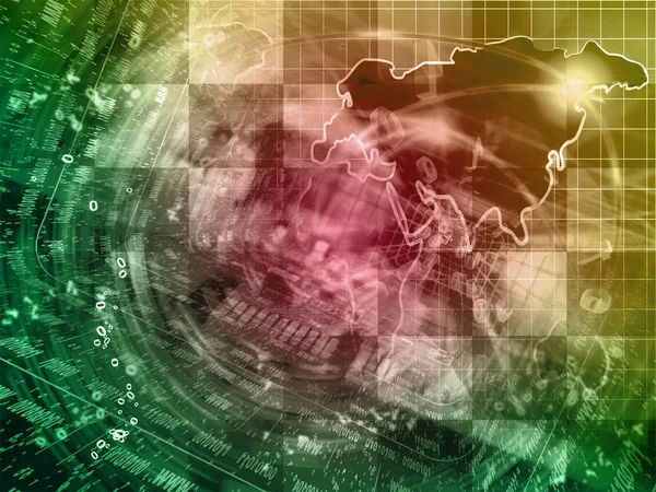 İletişim arka plan - basamak ve harita, tonda.