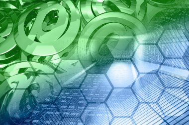 İletişim arka plan - basamak tünelde tonda.