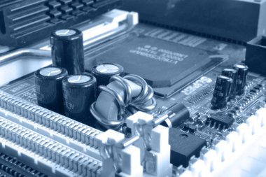 Soyut bilgisayar arka plan tonda, elektronik cihaz.