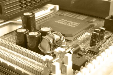 Soyut bilgisayar arka plan tonda, elektronik cihaz.