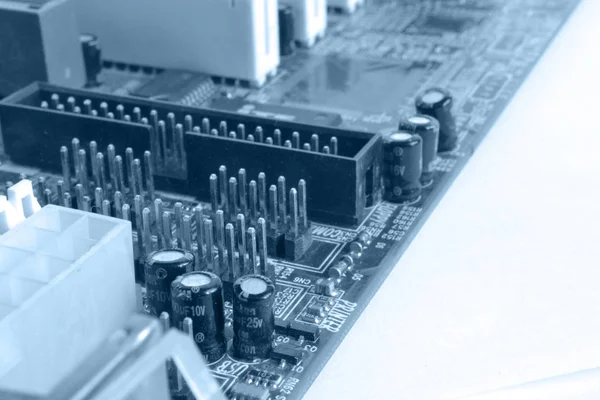 Elektronik cihaz ile soyut bilgisayar arka plan.