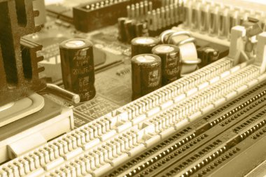 Soyut bilgisayar arka plan tonda, elektronik cihaz.