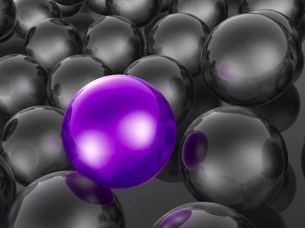Purple Grey Spheres Abstract Background Illustration — Stock Photo, Image