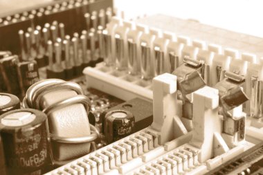 Soyut bilgisayar arka plan tonda, elektronik cihaz.